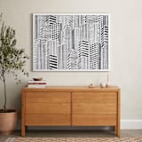 "Linear City" - Art Print in Monochrome by Daniela - In a Room