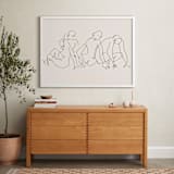 "Awaking" - Art Print in Monochrome by Catilustre - In a Room