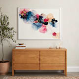 "Bloom Mixer" - Art Print in Sapphire Blue by Three Kisses Studio - In a Room