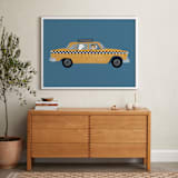 "New York" - Personalized Art Print in Taxi by Jenna Holcomb - In a Room