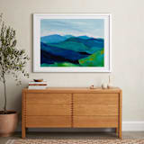 "Enchanted Vista" - Art Print in White by Jenny Partrite - In a Room