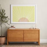 "Pastel Sunrise" - Art Print in Sunshine by Kerry Doyle - In a Room