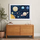 "Solar System" - Art Print in Deep Space by Alexandra Dzh - In a Room