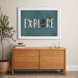 "Space to Explore III" - Art Print in Twilight by Heather Schertzer - In a Room