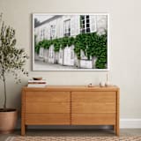 "Greenery Chic" - Art Print in white washed greenery by Michelle Jean - In a Room