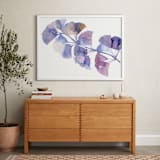 "SOFTLY GINKGO" - Art Print in Soft violet by Amelia Gluba - In a Room