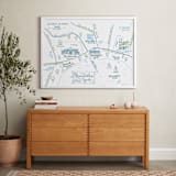 "Skaneateles, New York Map" - Art Print in Lake Blue by Megan Kelso - In a Room