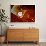 "Hotel Atrium" - Art Print in Cordovan by Jeff Preuss - In a Room