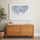 "Dreaming of Leaves" - Art Print in White by Priscilla Lee - In a Room