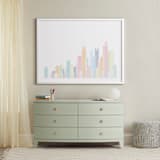 "Sky Lines" - Art Print in Sherbert by Jessie Steury - In a Room