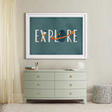 "Space to Explore III" - Art Print in Twilight by Heather Schertzer - In a Room