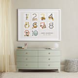 "Let's Count" - Personalized Art Print in Latte by Bella Expressions-Linda Birtel - In a Room