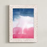"The Calm" - Art Print in Stormy Blue by Chelsey Scott - Framed