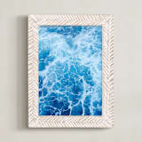 "Moving With Blues" - Art Print in Navy by Carole Crohan - CaroleeXpressions - Framed