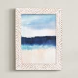 "Underwater Tide" - Art Print in Blue Tide by AlisonJerry - Framed