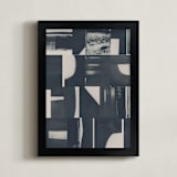 "Monochrome" - Art Print in Black by Lena Erysheva - Framed
