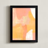 "Lazy Day" - Art Print in Golden Blush by Carrie ONeal - Framed