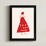"You Got This" - Art Print in Power Red by Elliot Stokes - Framed