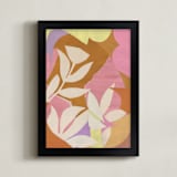 "Blossom's Breath" - Art Print in Goldenrod by cyrille gulassa - Framed