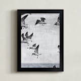 "In flight." - Art Print in Cloudy by Dawn Smith - Framed