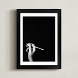 "Create II" - Art Print in Black Ink by Kaitie Bryant - Framed