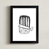 "Packed Like Sardines" - Art Print in Ink by Annie Montgomery - Framed