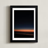 "Night Fall" - Art Print in Sunset Orange by Dani Adams - Framed