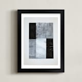 "tonality IV" - Art Print in Slate by Sara Hicks Malone - Framed