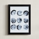 "they hold the snow" - Art Print in Ice by bari wieselman schulman - Framed