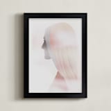 "portrait of a lady" - Art Print in fallow by Maja Cunningham - Framed