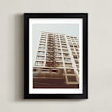 "The L" - Art Print in Alabaster by Kamala Nahas - Framed