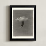 "Rene" - Art Print in Moody Grey by jinseikou - Framed