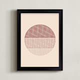 "Soleil" - Art Print in Brick by Fresh Letter Studio - Framed