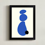 "Persevere" - Art Print in Lapis Lazuli by Beth Vassalo - Framed