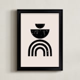 "Rituals I" - Art Print in Obsidian by Iveta Angelova - Framed