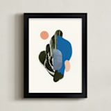 "Organic Curves I" - Art Print in Sky by Field and Sky - Framed