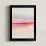 "Sailors Delight" - Art Print in Pink Skies by Karen Kardatzke - Framed