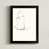 "Composed" - Art Print in Nude by A Conger - Framed