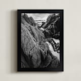 "Ancient rocks" - Art Print in Black&White by Lucia Coppola - Framed