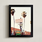"Canter's" - Art Print in Sunset Blvd by Vera Mladenovic - Framed