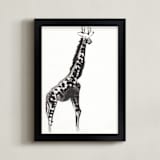 "Simply Curious" - Art Print in Black by Shawni Hogan - Framed