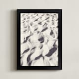 "Sand Wave" - Art Print in warm grey by Qing Ji - Framed