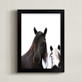 "Heathcliff + Lockwood" - Art Print in Black White by Amy Carroll - Framed