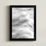 "Staten Sea 1" - Art Print in Silver Grey by Lisa Sundin - Framed