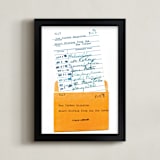 "Something Borrowed " - Art Print in Peach by Sheila Corcoran - Framed