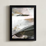 "Earthen" - Art Print in Straw by Melanie Severin - Framed