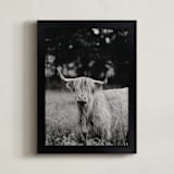 "Annie Moffat" - Art Print in Grey by Amy Carroll - Framed