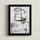 "Synthesis" - Art Print in Noir by Misty Hughes - Framed