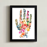 "Healer" - Art Print in Scarlet by Betty Hatchett - Framed