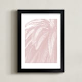 "Soft Palm Top" - Art Print in blush pink by Owl and Toad - Framed